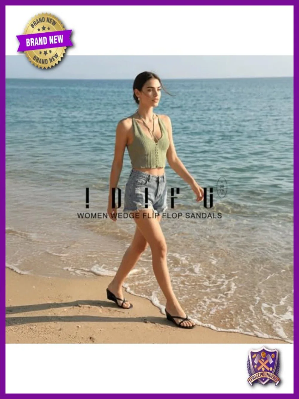 Wedge Sandals Strappy Thong Heels Dressy Casual Open Toe Slip On Beach Wedges